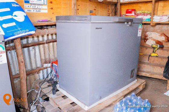 Solar freezer installation